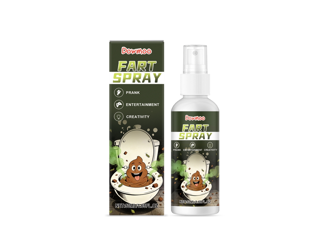 Spray para eliminar los olores de flatulencias con un aroma agradable.