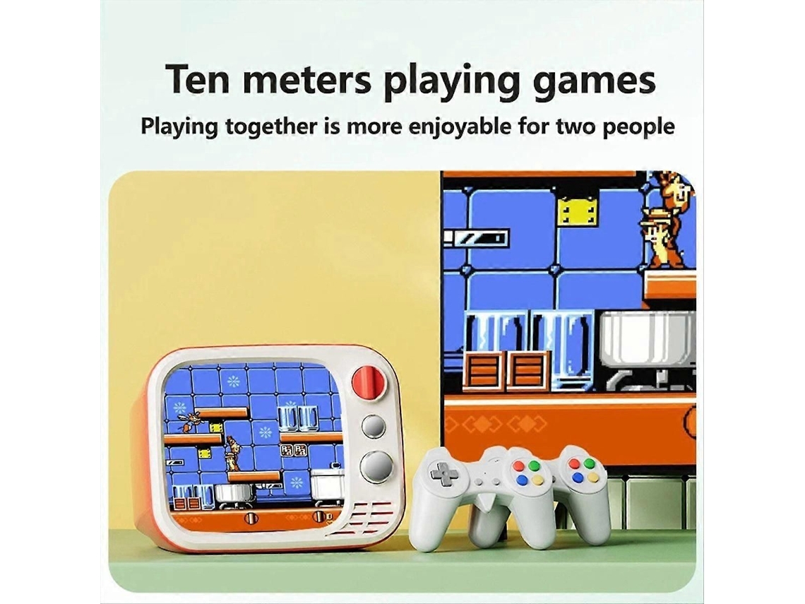 Consola de juegos de TV retro y nostálgica H7 para dos jugadores con mando B GOKOCO