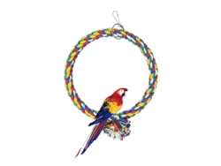 Columpio Para Pájaros Linjou, Juguete Colgante De Cuerda De Algodón Resistente A Picaduras, Percha Para Loro (s)