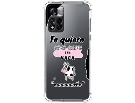 Carcasa para Xiaomi Redmi Note 11 Pro+ Plus 5G TUMUNDOSMARTPHONE Dibujos Antigolpes Vaca Multicolor