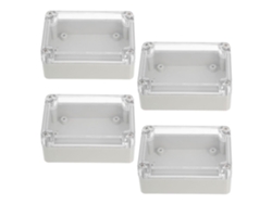 Juego 4 Cajas Eléctricas Impermeables Transparente, Conexiones Módulos Alarma Exteriores,