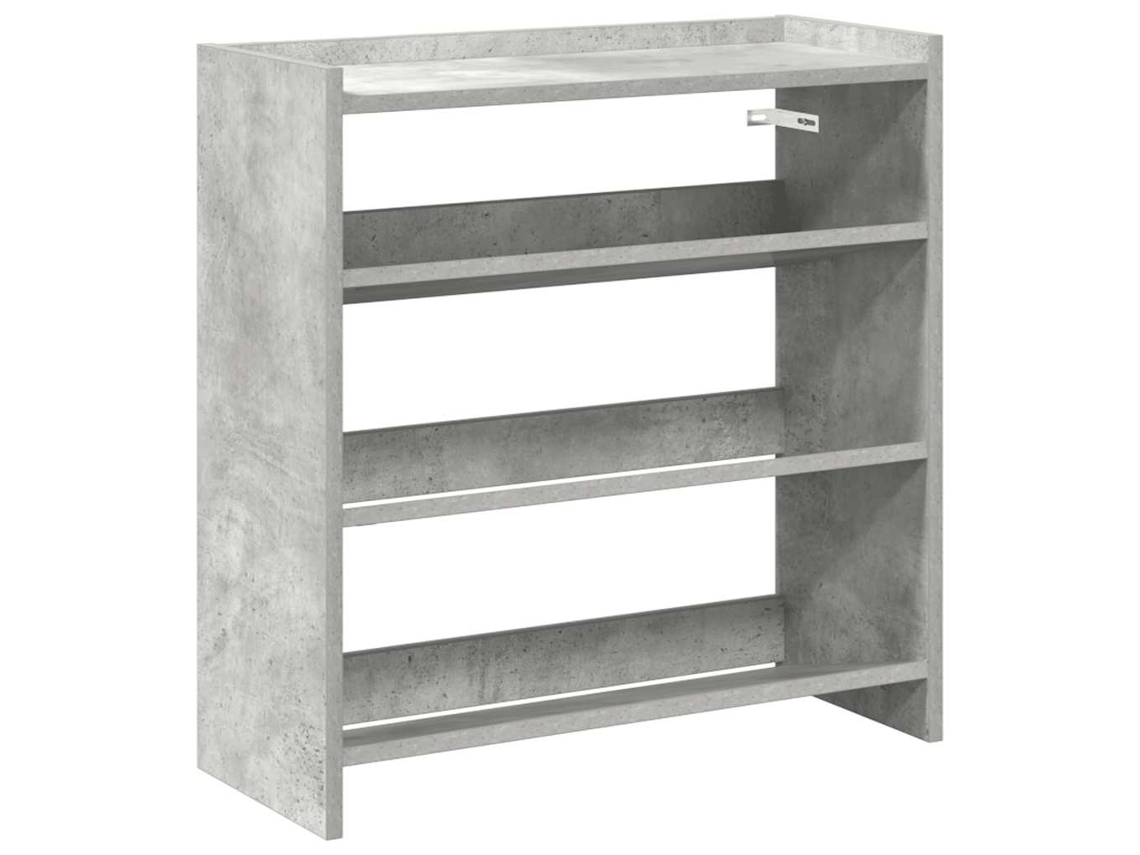 Maison Exclusive - Mueble Zapatero Madera Contrachapada Gris Hormigón 60x25x62 Cm