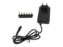 Adaptador De Corriente Universal De 30 W (3 V-12 V) Con 6 Conectores Para Portátiles Y Equipos Electrónicos.