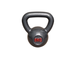 Kettlebell de hierro fundido - 8 kg para fitness y entrenamiento de fuerza