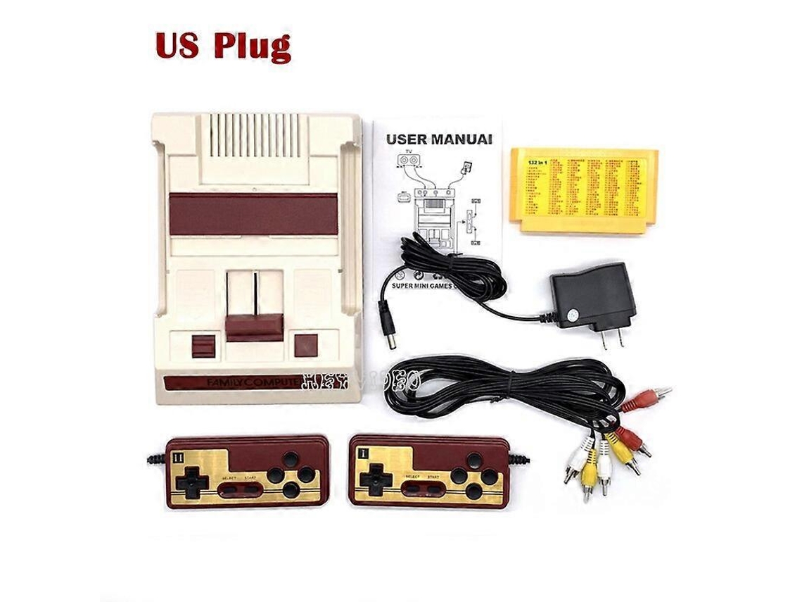 Consola De Juegos Fc Retro Con 632 Juegos Reproductor De Videojuegos Clásico Tv Familiar Consola De Juegos Salida Av Gamepad Con Cable Dual