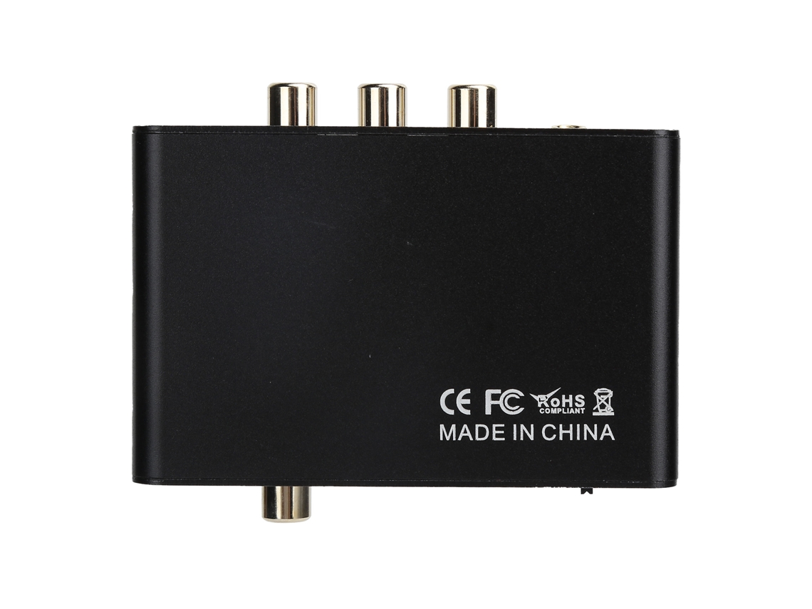 Arc Audio Extractor Dac Convertidor De Audio Digital A Analógico Rca Estéreo Óptico Coaxial