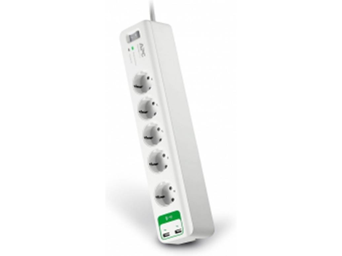 Bloque ELECTRALINE Cuadra 5T+2USB
