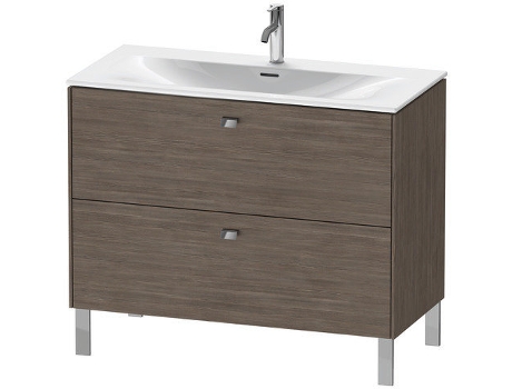 Pedestal de lavabo DURAVIT Brioso vertical 102,0 x 47,9 cm 2 cajones incl. recorte de sifón y delantal para lavabo Viu 234410