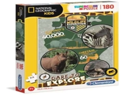 Puzzle CLEMENTONI National Geo Wildlife (180 Piezas - Edad mínima: 3 años)