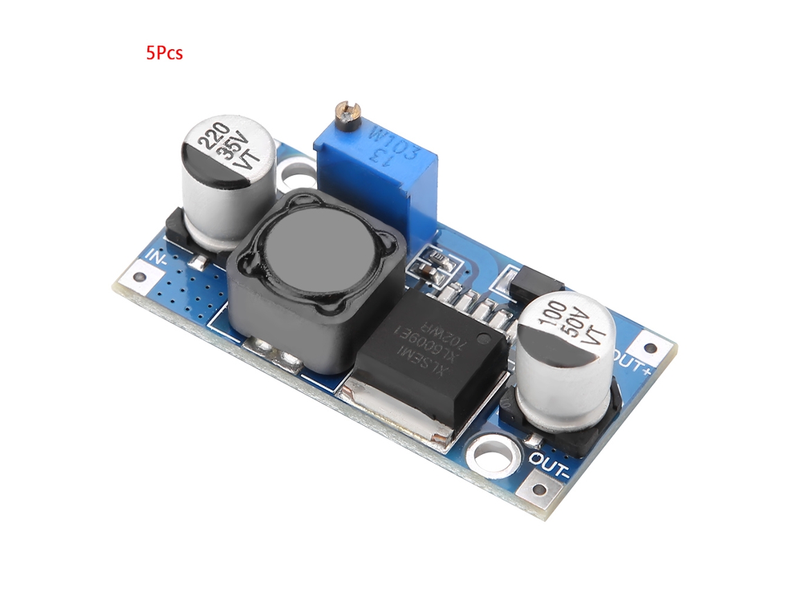 5pcs Módulo De Elevación De Voltaje Xl6009 Fuente De Alimentación Dc-dc 5-35v 4a