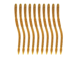 Danu26-10pcs Señuelo De Pesca Suave Gusano Artificial Simulación De Lombriz 15cm Café Con Punto Negro
