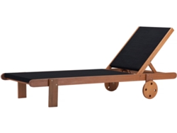 Sillón de madera exótica de arce saïgon negro Habitat Et Jardin