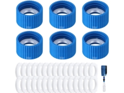 3. Conectores De Filtro Ligeros Para Depósitos De Jardín, 2 Adaptadores, 10 Arandelas, Rosca De 28 Mm,