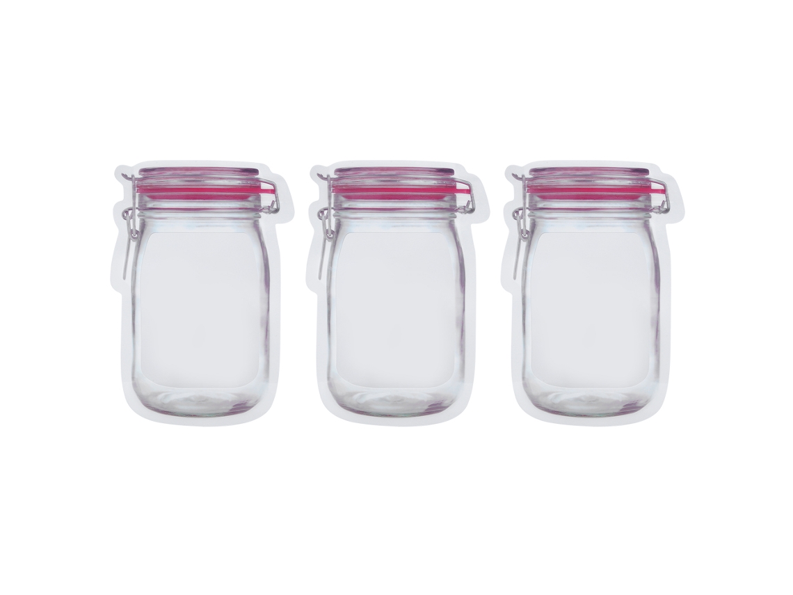 Bolsa De Almacenamiento Portátil Multiusos Sellada Para Aperitivos (roja M)
