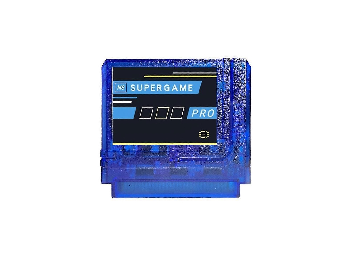 Tarjeta De Juego N8 Supergame Pro 2000 En 1 Fc N8 Tarjeta De Videojuego Retro Para La Serie Ever Drive, Como Las Consolas Fc, Azul