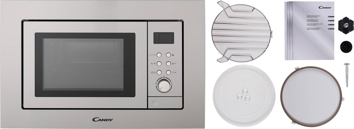 Microondas Integrable CANDY MIC 201 EX (20 L - Con grill - Inox)