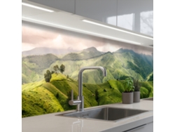 Paneles para salpicadero de cocina - Paisaje - Colinas - Verde 400x80 cm