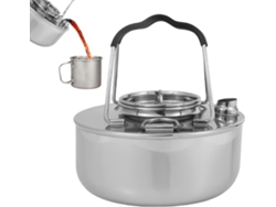 Tetera portátil de acero inoxidable para fogatas, ideal para exteriores, Gokoco