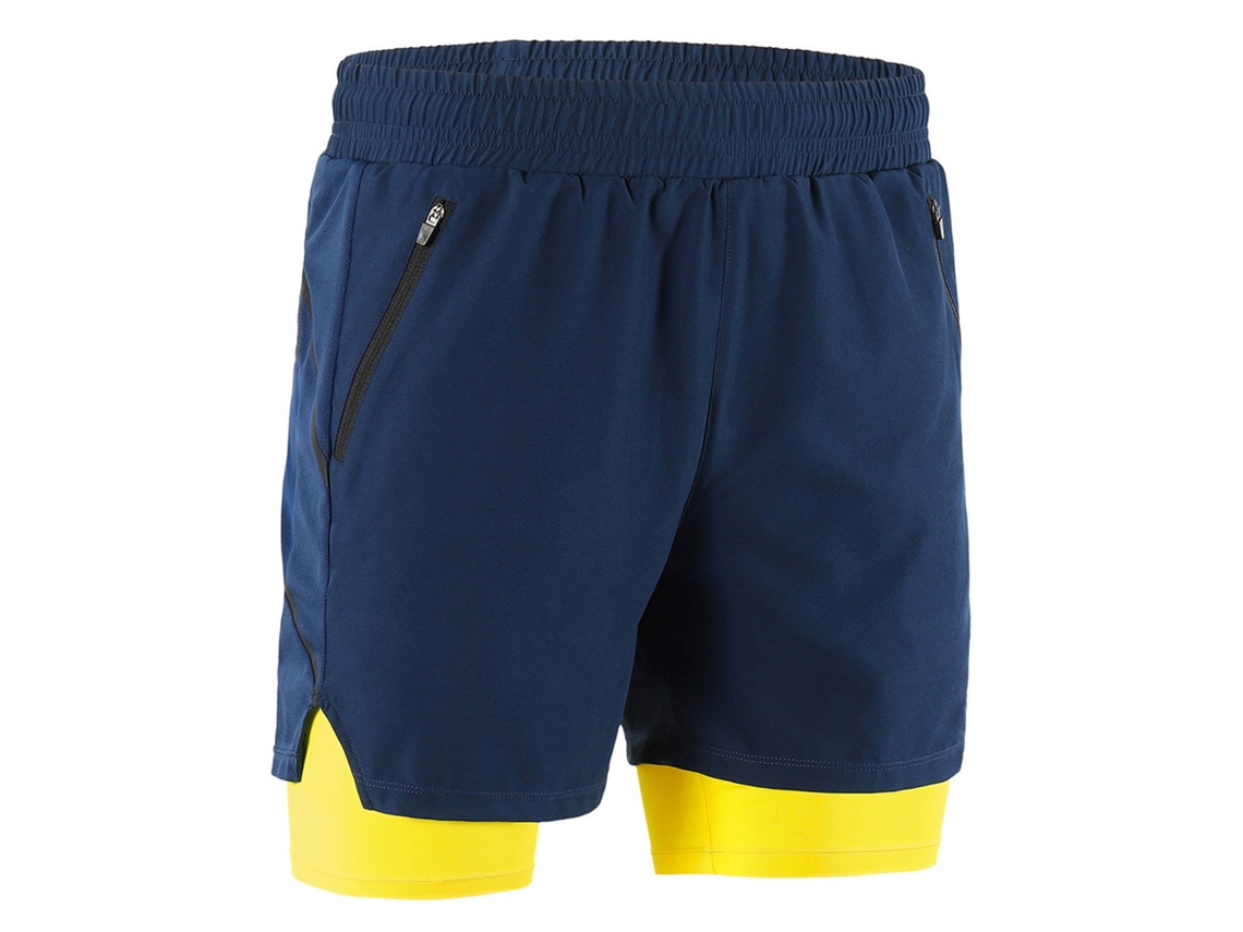 Pantalones Cortos De Running Para Hombre 2 En 1 Secado Rápido Respirantes Para Entrenamiento, Ciclismo Y Maratones