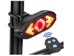 Luz Trasera Bicicleta Usb Recargable Carretera Negro