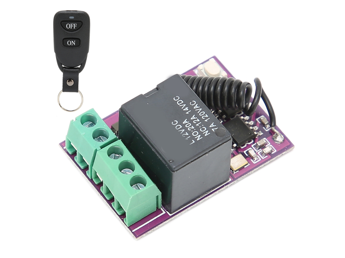 Relé De Control Remoto Inalámbrico Rf De 12 V Para Iluminación, Ascensores, Puertas Y Ventanas Eléctricas.
