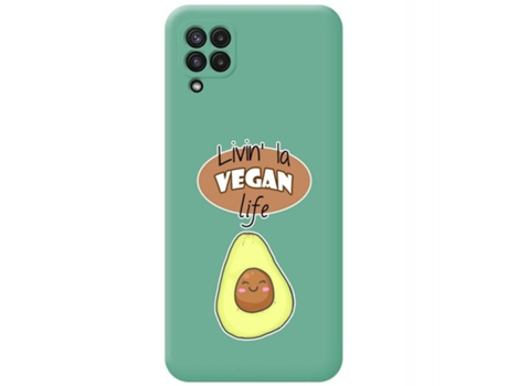 Carcasa Samsung Galaxy A22 4G / M22 TUMUNDOSMARTPHONE Silicona Líquida Dibujos Verde