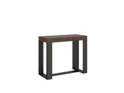 Consolas Futura Extensible hasta 300 cm ITAMOBY (90 x 40 x 77 cm - Paneles de Melamina - Nogal)