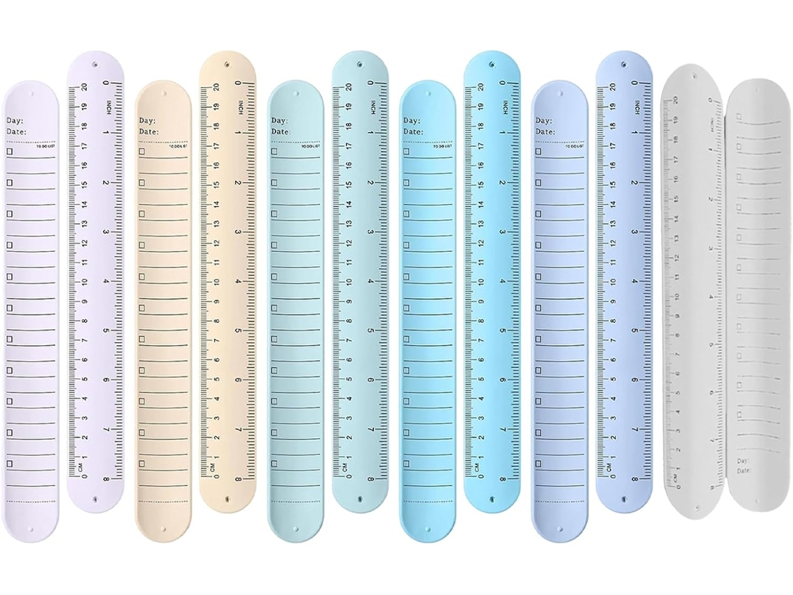 Conjunto De 6 Pulseiras De Silicone Apagáveis E À Prova D'água Para Enfermeiras, Para Lembretes.