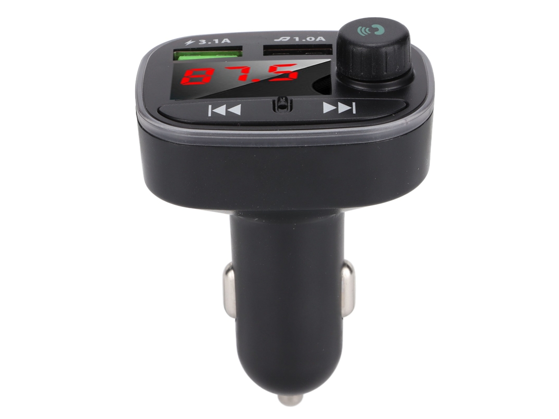 Transmissor Fm Bluetooth 5.0 Para Carro Com Microfone Adaptador Sem Fio De Rádio Handsfree