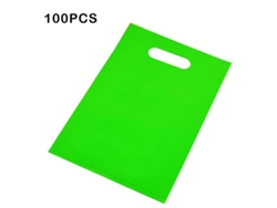 100 Bolsas De Plástico Multicolores Personalizables Y Ecológicas Con Asas Para Compras Y Regalos.