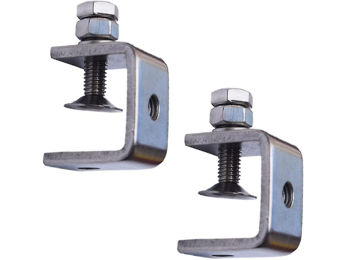 2 Abrazaderas En Forma De C De Acero Inoxidable 30mm Para Mejora Del Hogar Y Reparación Automotriz De Alta Resistencia