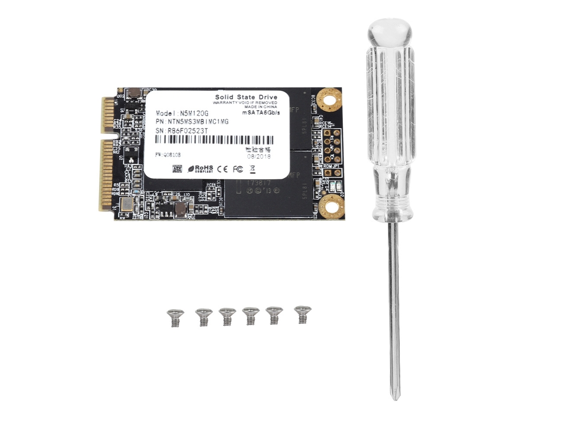 Unidad De Estado Sólido Interna Netac 120gb 6gbps Msata Con Corrección De Errores Bch