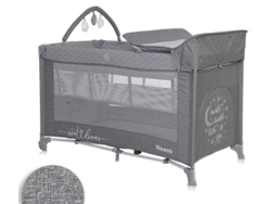 Cuna de Viaje NOEMI PLUS (2 niveles) cool grey LORELLI
