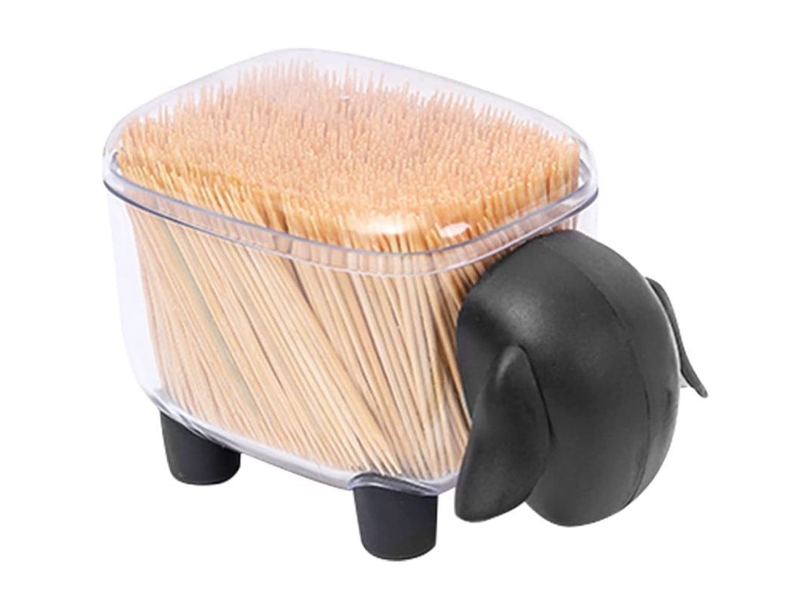 Caja Transparente Para Guardar Bastoncillos De Algodón Con Forma De Oveja De Dibujos Animados, Ideal Para El Baño Y El Dormitorio.