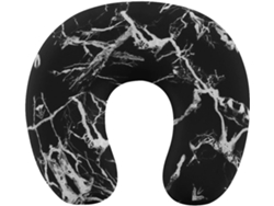 Almohada Viaje Mármol Oscuro, Espuma Viscoelástica Viscoelástica Fácil Relajación Cómodos Familia.brfácil