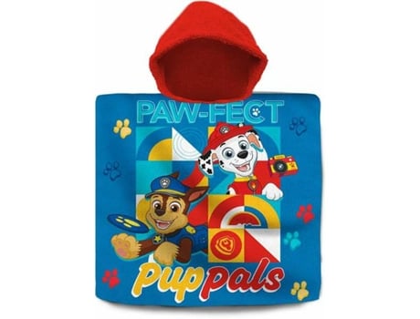 Poncho-Toalla con Capucha The Paw Patrol 60 x 120 cm