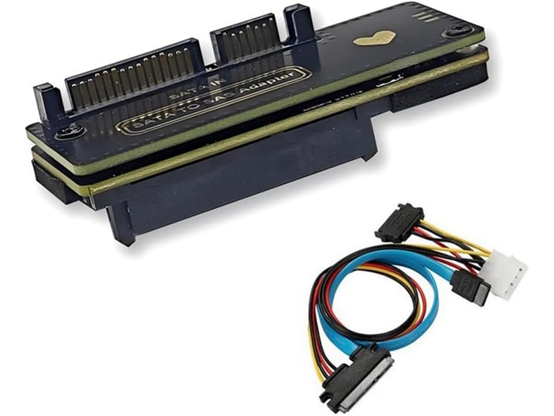 Adaptador Convertidor Sata A Sas Para Escritorio De 6 Gbps (7 Y 15) 22