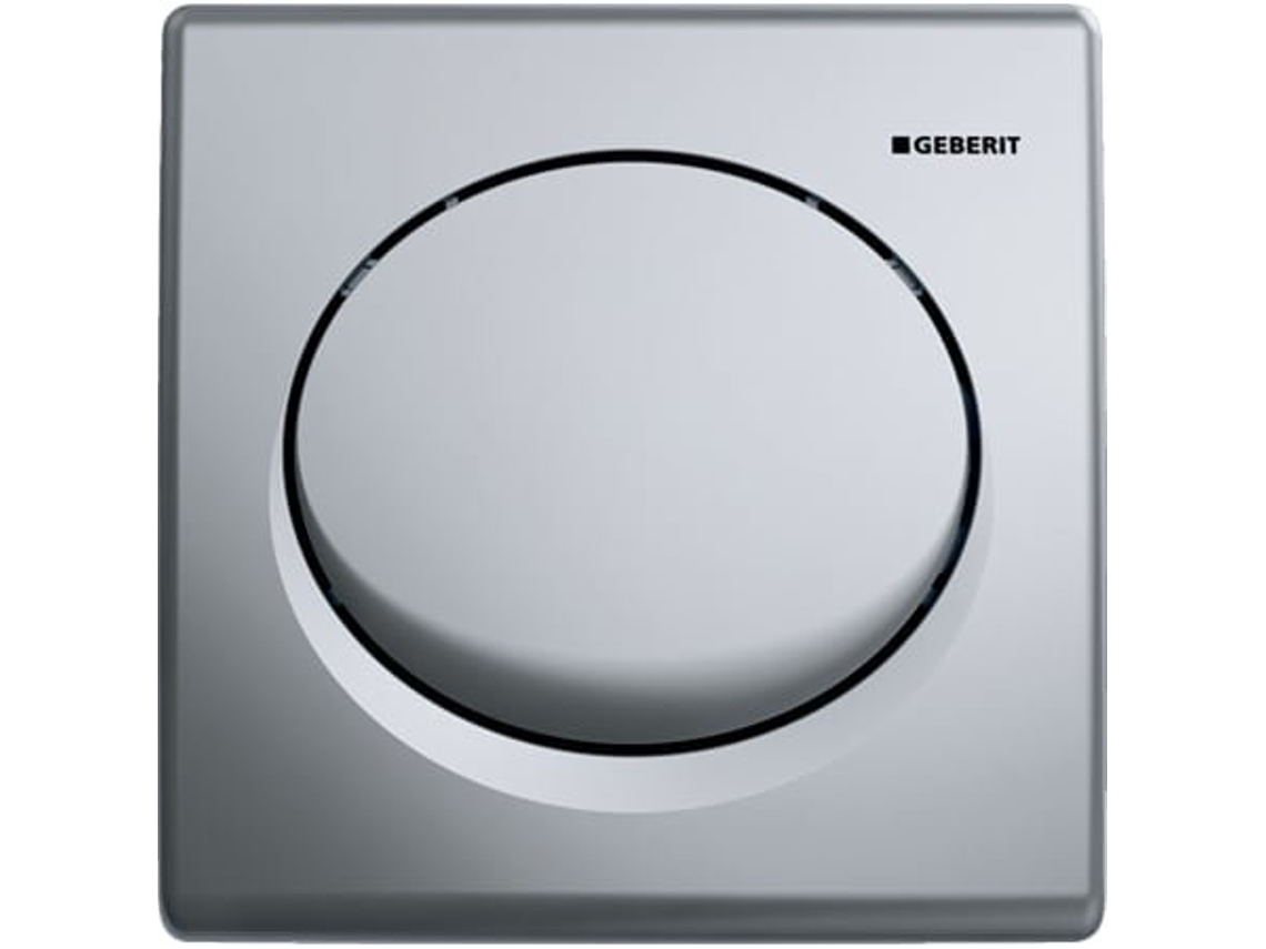 Mando para urinario GEBERIT con desagüe neumático, placa de accionamiento de plástico, Basic