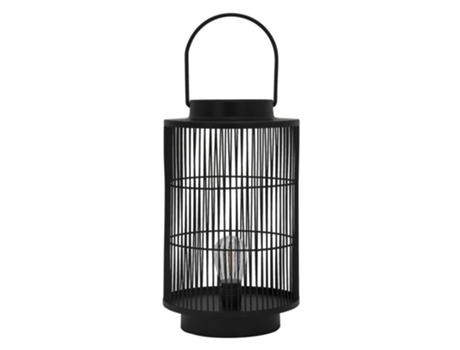 Farol LED 42 cm alto Metal negro