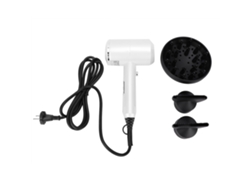 Secador de pelo eléctrico profesional con aire caliente y frío - Blanco