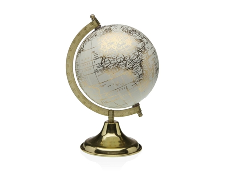 Globo Terraqueo VERSA Metal 15 x 24 x 17 cm