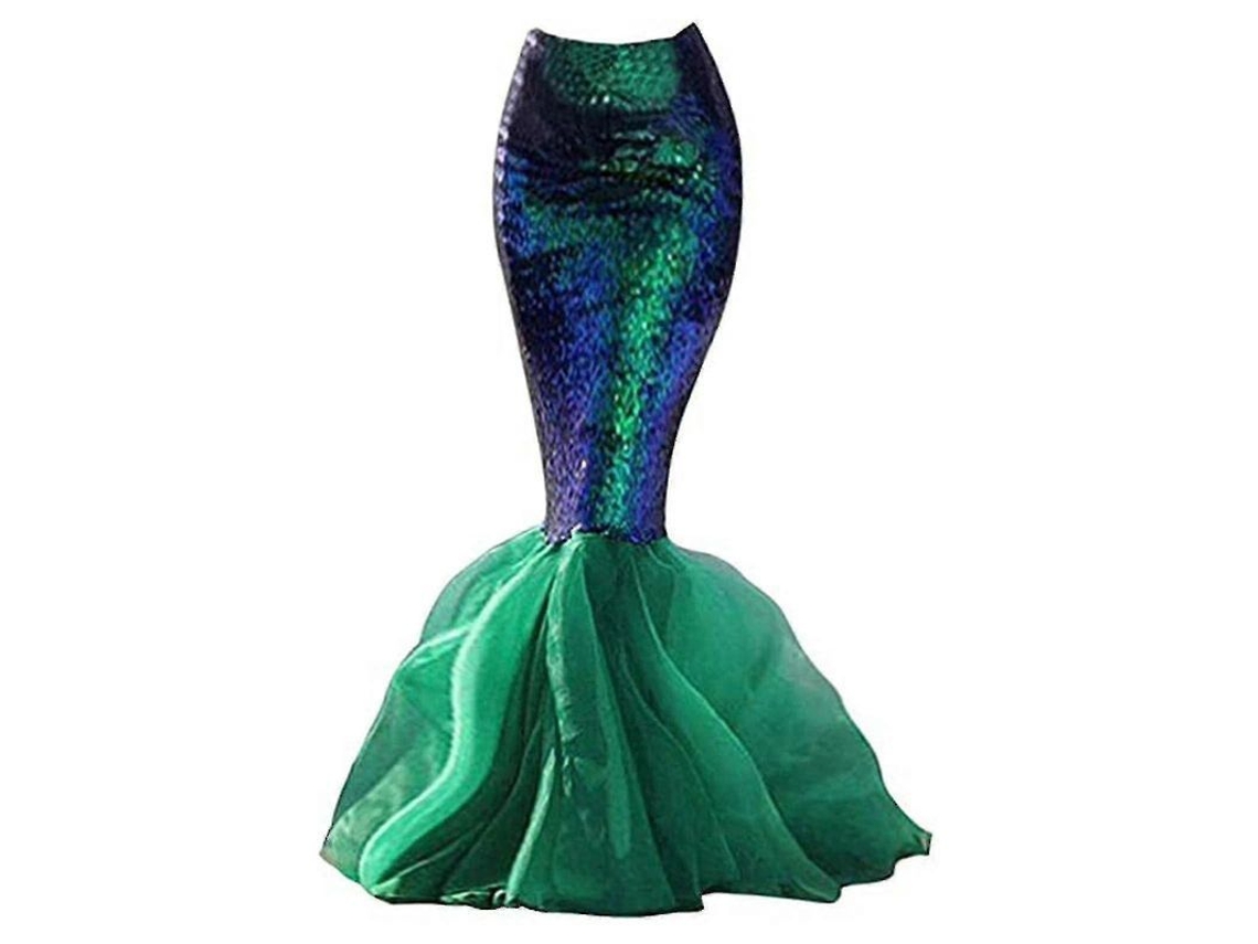 Disfraz Sexy De Sirena Ariel Para Mujer, Falda Con Pedrería, Ideal Para Fiestas, Cosplay Y Halloween.