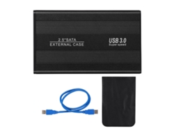 Disco Duro Externo Usb3.0 2tb 2.5 Pulgadas Metal Cepillado Para Portátil Negro