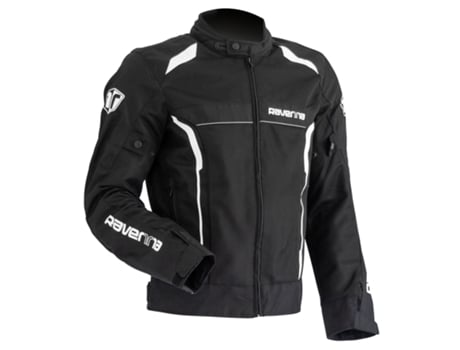 Chaqueta de Motociclismo RAVENNA 1040 Verano Summer Short Negro Blanco (L)