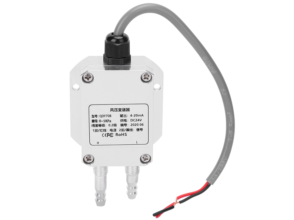 Transmisor De Presión De Viento De Micro Plata, Alta Precisión, 4-20 Ma, 24 V Cc, 0,5 Kpa