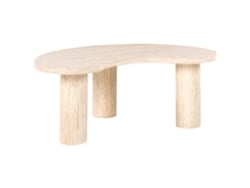 Mesa De Centro Beliani Noma De Mdf Creme 89x52x35