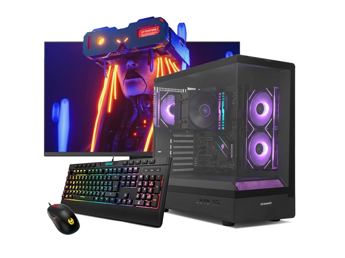 Neo-pc Gaming Signal Negra Amd Ryzen 9 5950x/16gb Ddr4/1tb Nvme/rx 9070/ Monitor 27" / Windows 11