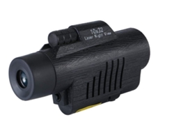 Monocular de visión nocturna, dispositivo láser de visión nocturna de 10 x 32, gran aumento, portátil, para adultos, Bestvite (negro)