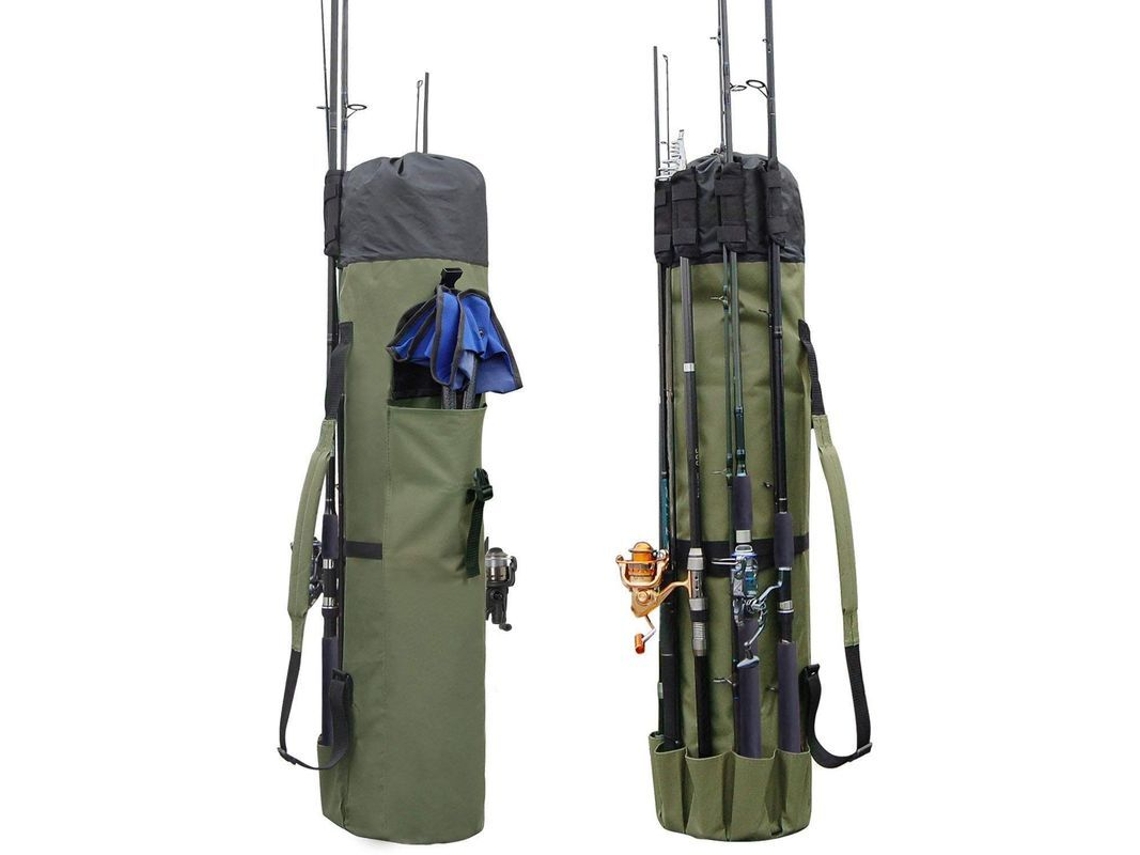Mochila De Pesca Oxford Estuche Para Cañas De Pesca Portátil Organizador De Alta Capacidad