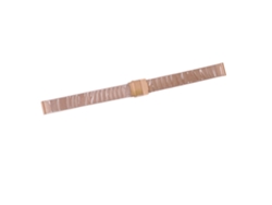 Pulsera De Reloj Tejida De Acero Inoxidable, Oro Rosa, Para Hombre Y Mujer, 0,47 Pulgadas